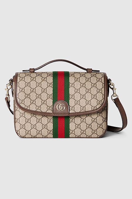 IMG_5204_a93478af-14e6-40e0-aeb3-85399300c6cd.png Gucci Ophidia GG Supreme Medium Flap Shoulder Bag - Image 1