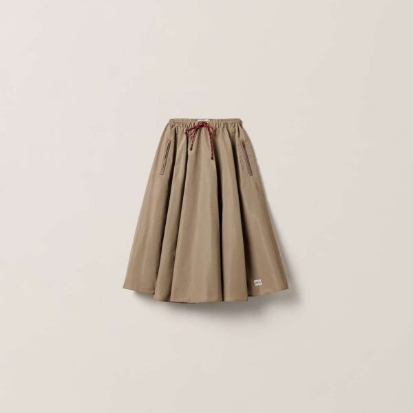 MIU MIU – Nautica Volume Tech Midi Skirt