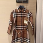 Burberry Élan Check Belted Shirt Dress