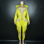 'Menga Vor' Mesh Jumpsuit