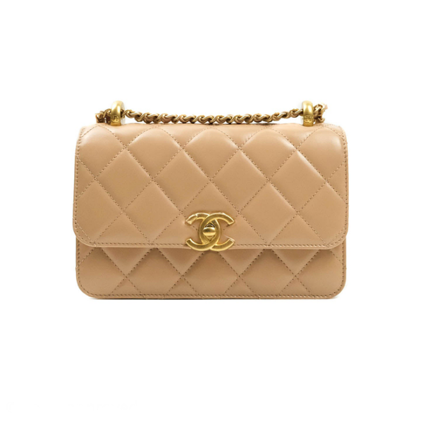 Chanel Caramel Classique Flap Mini (Lambskin)