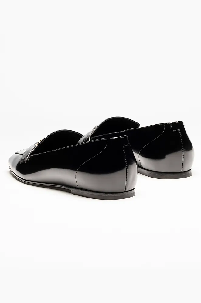 Chanel Patent Leather Square-Toe Loafers – Black - Image 4