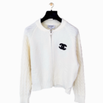 Chanel ‘Noir Étoile’ Monochrome Knit Zip Jacket
