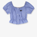 Miu Miu – Ciel Écolière Cropped Blouse