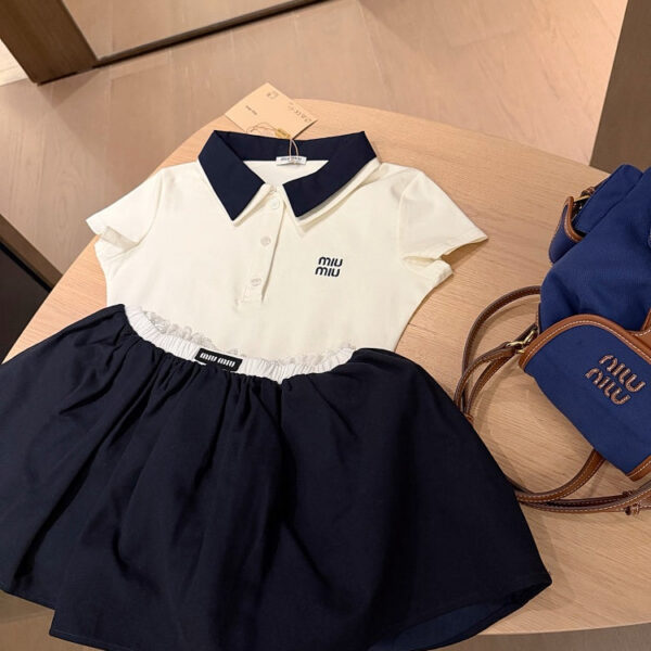 Miu Miu – Académie Élitaire Polo Skirt Set