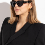 Valentino V-Square Sculpted Sunglasses