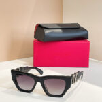 Valentino V-Square Sculpted Sunglasses