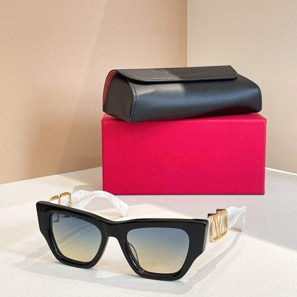 Valentino V-Square Sculpted Sunglasses