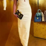 Schiaparelli “La Clef du Mystère” Sculpted Keyhole Knit Gown