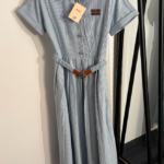 Miu Miu “Côte Élégance” Striped Shirt Dress