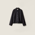 Miu Miu “Noir Ligne Élancée” Striped Jacket