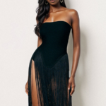 'Marise' Fringed Dress