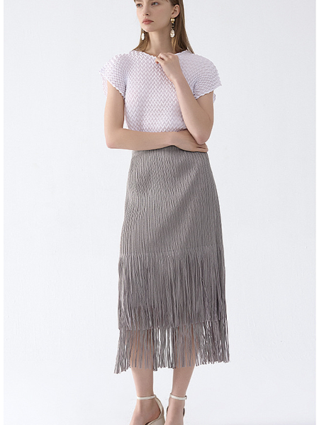 'Jata' Fringe Skirt