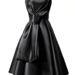 Noir Élégance Corset Gown