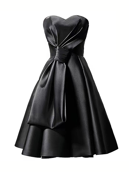 Noir Élégance Corset Gown