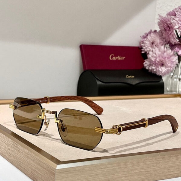 Cartier Santos de Cartier Rimless Sunglasses – Prestige Edition