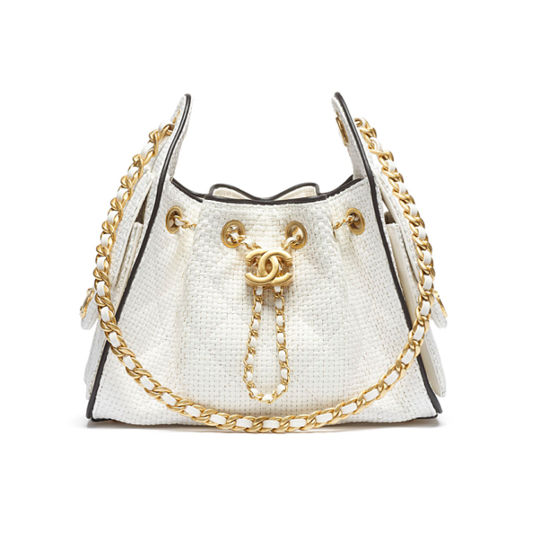Chanel 25 Raffia Mini Handbag – Blanc Côte d’Azur
