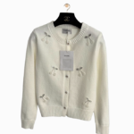 Chanel Crystal Cherry Embellished Knit Cardigan – One Size