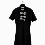 Valentino Noir Trio-Bow Knit Mini Dress (S–L)