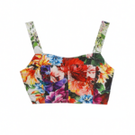 Dolce & Gabbana Floral Corset Crop Top – Alta Moda Garden Print