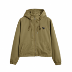 Prada Re-Nylon Hooded Zip Jacket