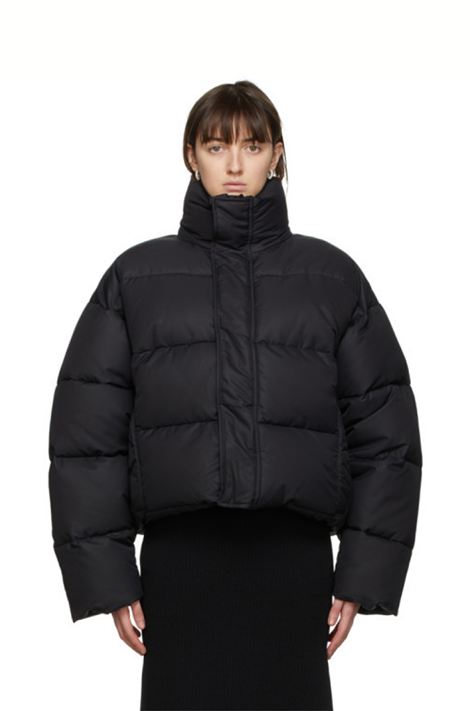 IMG_6735.png Balenciaga Cropped Oversized Down Puffer Jacket - Image 1