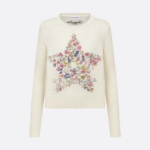 Christian Dior Floral Star Wool Sweater