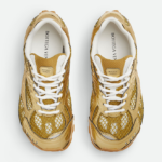Bottega Veneta Orbit Sneakers – Gold/White