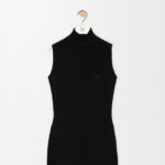 Loewe Anagram Sculpt Knit Turtleneck Top — Noir