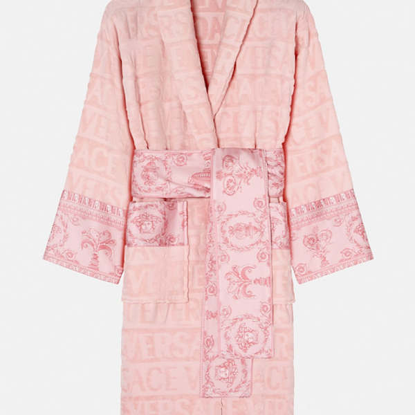 Versace “I ♡ Baroque” Jacquard Bathrobe