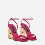 Dolce & Gabbana “Imperial Rosso DG” Sculptural Heel Sandal