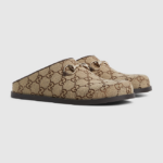 Gucci Horsebit Monogram Clogs