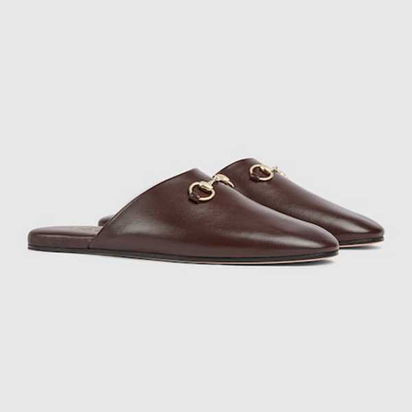 Gucci Horsebit Leather Mules in Dark Brown (36–42)