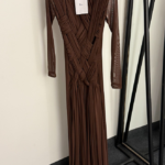 Christian Dior “Étreinte Nocturne” Draped Mesh Gown