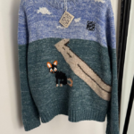 LOEWE “Camino de Nubes” Intarsia Landscape Knit Sweater