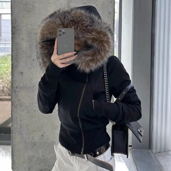 Lusso Arctic Luxe Fur-Trimmed Hoodie Jacket
