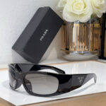 Prada Oval Frame Sunglasses