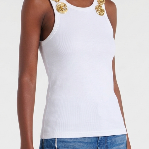 Schiaparelli Ornement Doré Sculpt Tank