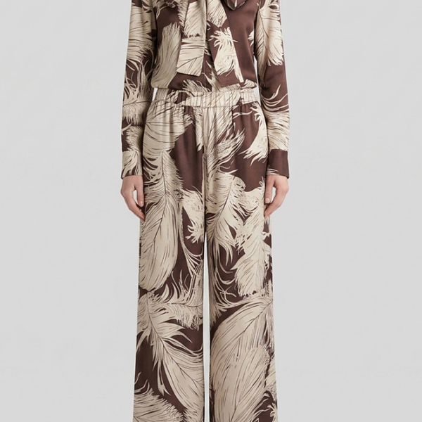 Gucci Plume Éclipse Silk Trouser Set