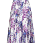 Dolce & Gabbana Wisteria Print Midi Skirt