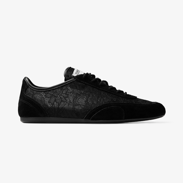 Jimmy Choo “Lumière Dentelle” Lace Low Top Trainers