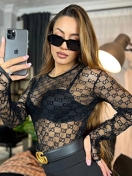 GG Mesh Long Top