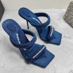 Alexander Wang Crystal Tubular Sandal Heels
