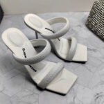 Alexander Wang Crystal Tubular Sandal Heels