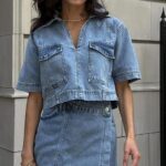 'Sadira' Denim Skort Set