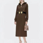 Schiaparelli Soleil Noir Hooded Midi Dress