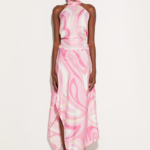 Pucci Rosa Onde Set – Halter Top & Asymmetric Skirt