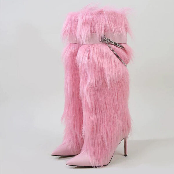 Impératrice Sauvage Fur Thigh-High Boots