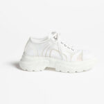 CHANEL Blanc Couture Platform Sneakers