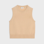 Celine “Épure Beige” Knit Sleeveless Top
